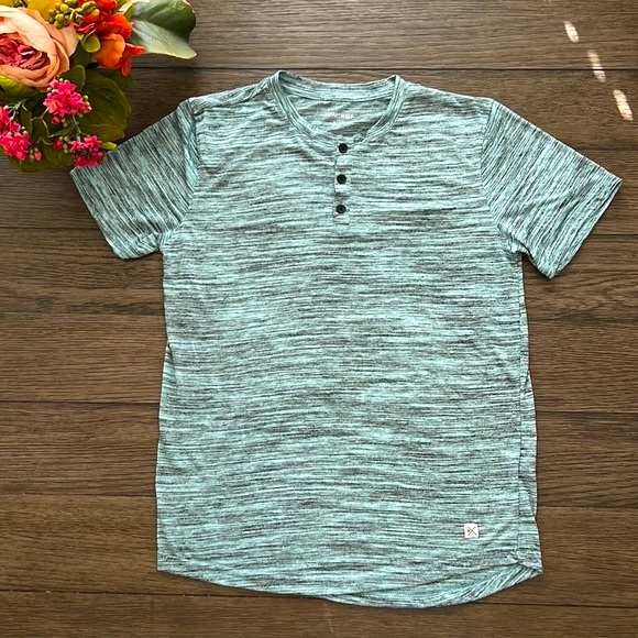 DepartWest boys heather green three button t-shirt - Picture 2 of 8